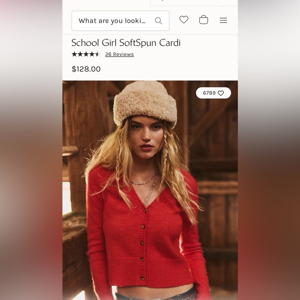 Free People Schoolgirl Softspun Cardi